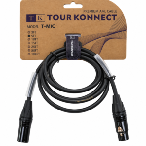 Tour Konnect T-MIC5 5 ft XLR microphone cable packaging